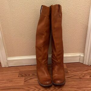 Nordstrom BP over the knee tan leather boots size 7
